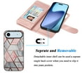 thumbnail image 5 of Tiflook Wallet Case for iPhone 17 Air 6.5" 5G 2025, PU Leather ID Cash Credit Card Slots Holder Carrying Pouch Folio Flip Cover [Detachable Magnetic Hard Cases] Lanyard - Marble, 5 of 6