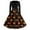 Black, variant on WTOBBY Women's Elegant V-Neck Slim Fit Halloween Printed Dress with Long Sleeves, Retro Design, and Casual Look for Party Wear and Festive Events ,Black L