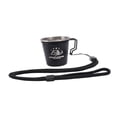 thumbnail image 1 of Taza de camping con asa, de acero inoxidable, portátil, para café o té. Estilo A, 1 of 9