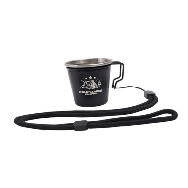 Taza de camping, taza de campamento, vajilla ligera, reutilizable, taza de café para Estilo A