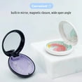 thumbnail image 2 of Étui de Retenue avec Miroir et Cordon, Support de Protection Nocturne, Boîte de Rangement pour Aligneurs avec Évents, Compatible avec Invisalign (Noir Violet), 2 of 7