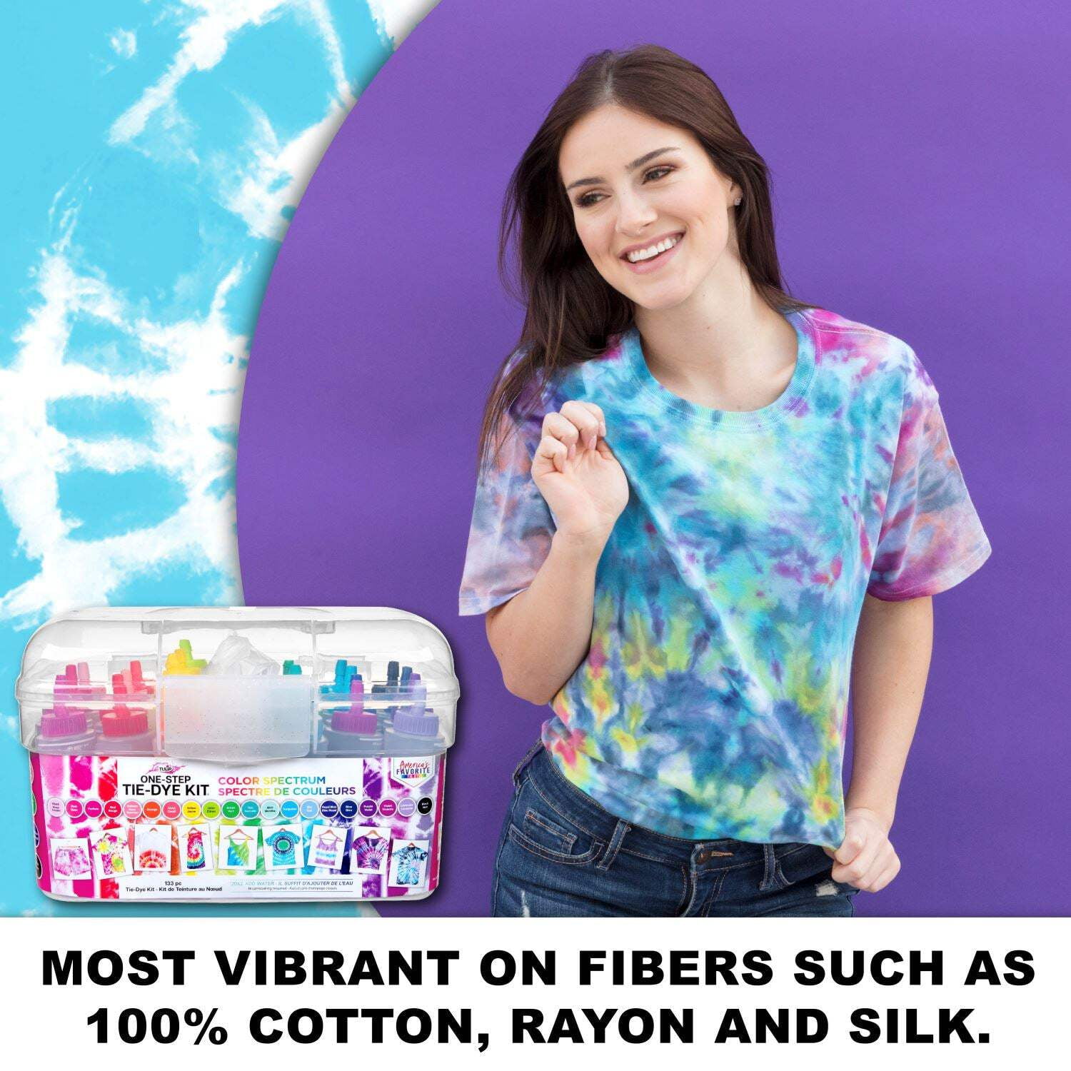 Tulip One-Step Tie-Dye Kit, 20 Color Spectrum for DIY Arts