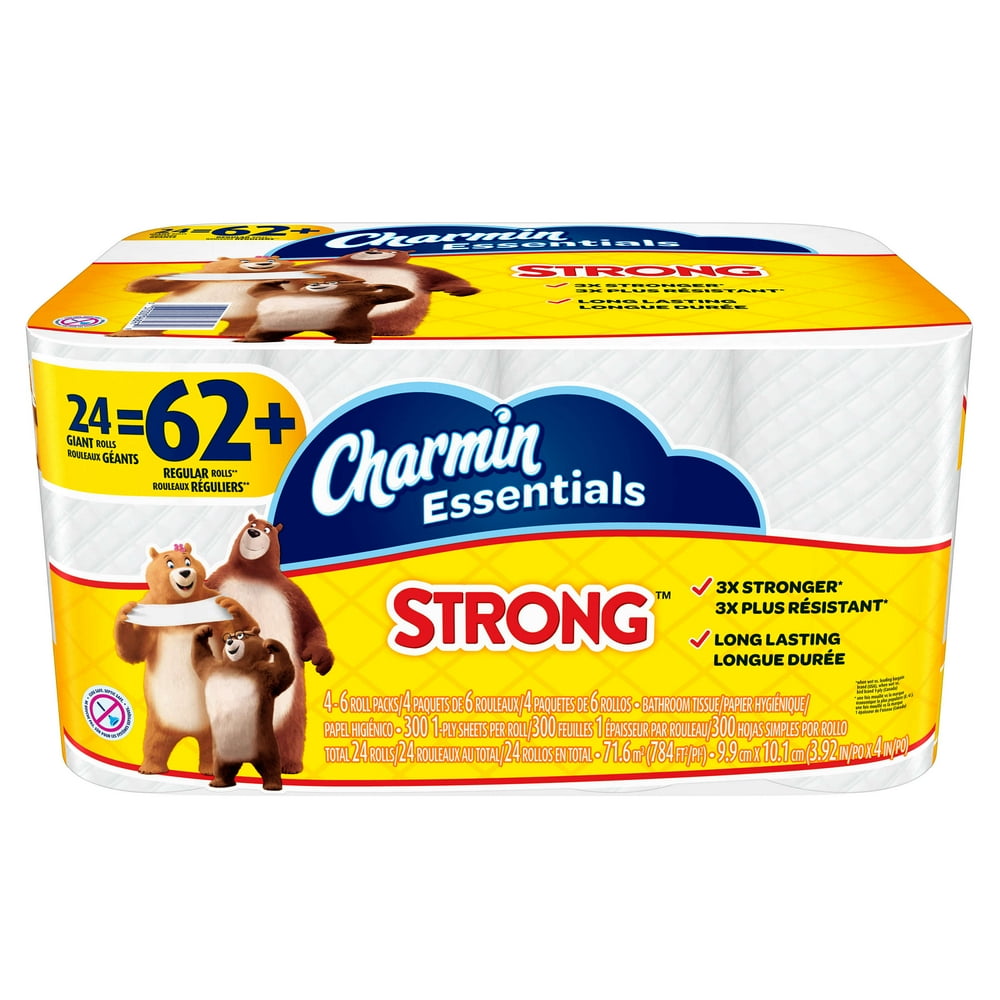 Charmin Essentials Strong Toilet Paper 24 Giant Rolls