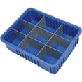 thumbnail image 2 of Plastic Dividable Grid Container, 22-1/2"L x 17-1/2"W x 6"H, Blue, Lot of 3, 2 of 3