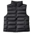 thumbnail image 3 of Fesfesfes Puffer Vest for Women Mock Neck Vest Solid Color Outerwear Vest Winter Warm Vest Sleeveless Jacket Fall, 3 of 3