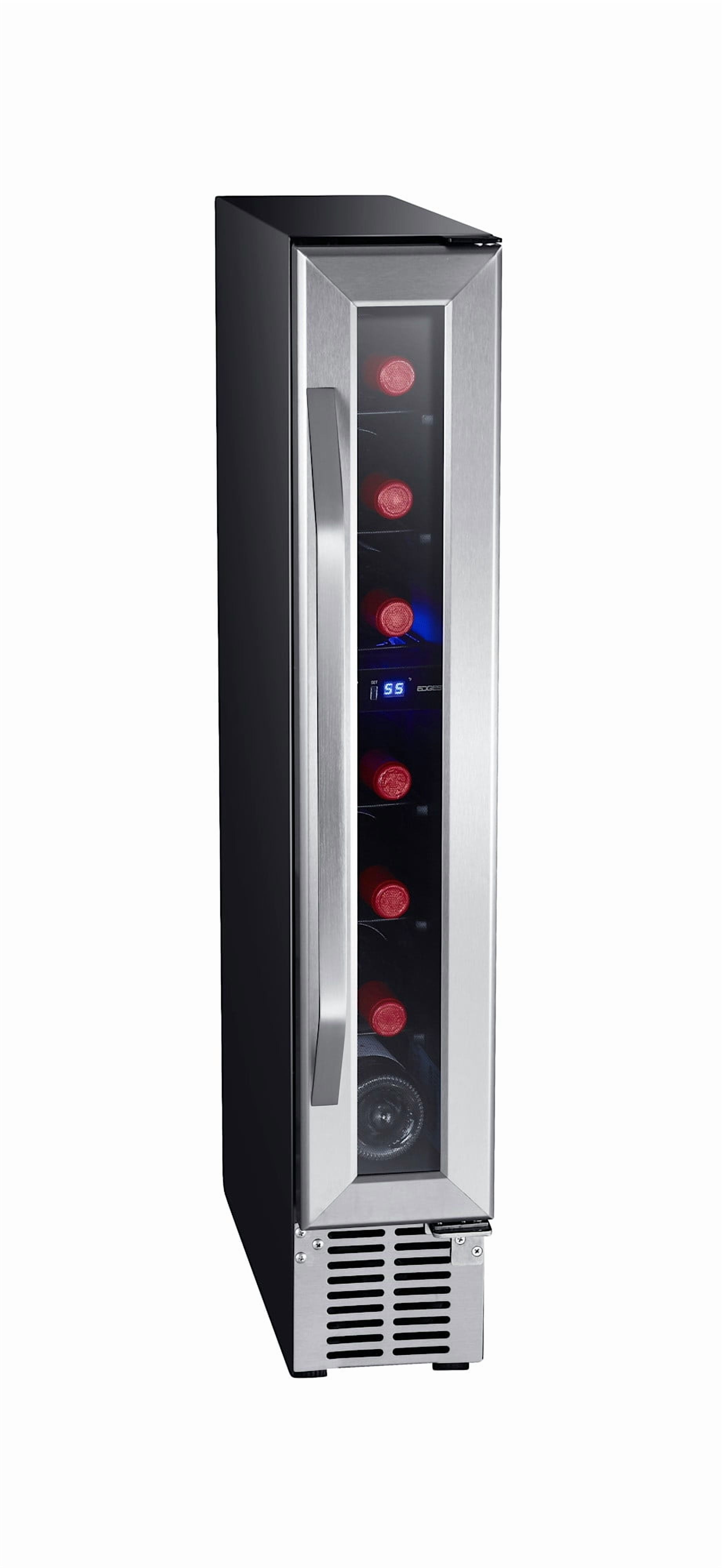 Edgestar Cwr70sz 6" Wide 7 Bottle Capacity Built-In Compact Wine Cooler - Stainless Steel