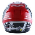thumbnail image 4 of WOW Motorcycle HJM Street Bike Full Face Helmet + Motorcycle Bluetooth Headset: Racing Star Red, 4 of 6
