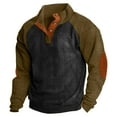 thumbnail image 1 of EGNMCR Man Winter Long Sleeve Turn-down Collar Fastener Design Sweater Cardigan, Gifts for Men, 1 of 5