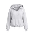 thumbnail image 5 of NominalSnug Womens Hoodies Half Zip up Casual Fleece Lined Top Long Sleeve Hooded Sweatshirts Fall Clothes 2026, 5 of 6