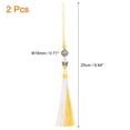 thumbnail image 2 of Uxcell Pendants with Tassels, 2 Pcs Classic Bells Tassel Pendant 25cm/9.84inch, Gold, 2 of 5