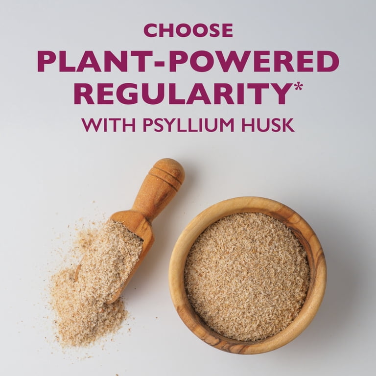 psyllium husk and semaglutide Metamucil GLP-1 Friendly Fiber Supplement, Sugar Free Fiber Powder, Orange,  180 Servings