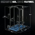 thumbnail image 3 of Mikolo Power Rack Cage, Weight Cage with 800LB Capacity Adjustable Weight Bench and 1500LBS Capacity Barbell Combo, 3 of 11