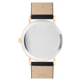 thumbnail image 3 of Movado Signature Rose Gold 0607742 Black Leather Strap Stainless Case Mens Watch, 3 of 4