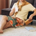 thumbnail image 5 of Naloa Fantasy Underwater Jellyfish Men's Short Pajama Pants, Pj Shorts, Lounge Comfort Shorts-Small, 5 of 6