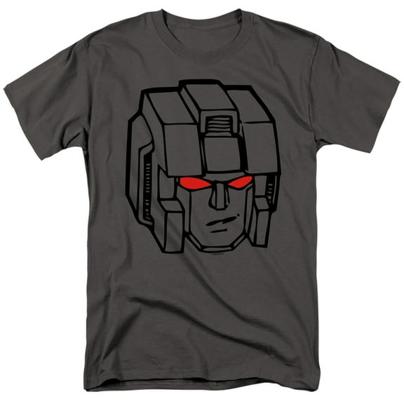 Transformer S/Starscream Head S/S Adult 18/1 T-Shirt Charcoal