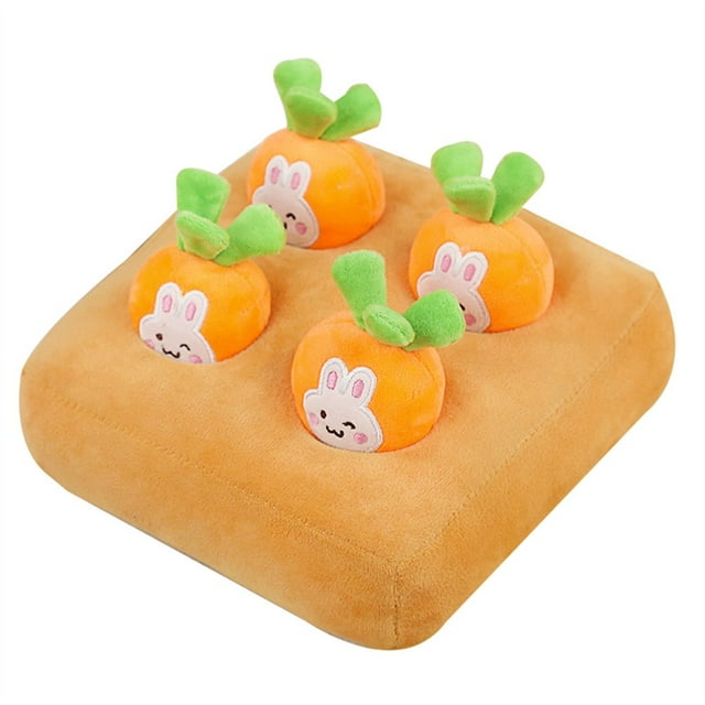 Children Educational Toy Pick Up Fruits/Vegetable Ground Doll Stuffed 4 pcs Mini Carrots/Strawberry/Pineapple