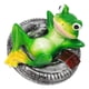 thumbnail image 4 of Adornos de estanque de ranas de resina que no destiñen, flotador fácil de agua, estatua de jardín de rana flotante para el hogar, jardín, patio, rana tumbada en el neumático, 4 of 10