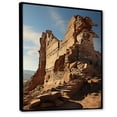 thumbnail image 2 of Designart "Spires in the Desert III" Landscape & Nature Floater Framed Wall Art Living Room, 2 of 7