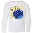 thumbnail image 3 of Inktastic Libra Constellation Zodiac Sign Illustration Long Sleeve Youth T-Shirt, 3 of 5