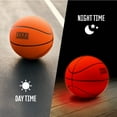 thumbnail image 3 of RealPlay Light Up Basketball Indoor and Outdoor Basketball with Rechargeable LED Lights, Orange, 3 of 9