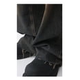 thumbnail image 2 of Men's Straight Retro Jeans Fashion Distressed Gradient Rusty Raw Edge Pants Casual Loose Texture Jeans, 2 of 3
