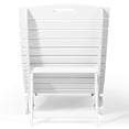 thumbnail image 4 of WestinTrends Outdoor HDPE In-Pool Patio Chaise Lounge Chair With Wheels, White, 4 of 13