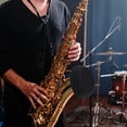 thumbnail image 1 of Raindrops Mute Saxophone Cover Round 1Pcs for Musicians, 1 of 8