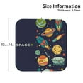 thumbnail image 3 of Balery 4 Pcs Spaceleather Coasters Set, Drink Table Cup Coasters For Living Room Kitchen Coffee Decor, 3 of 9