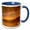 Blue/White, variant on 3drose, Tahquamenon River at Sunrise, Paradise, Michigan, Upper Peninsula., 11oz Two-tone Green Mug