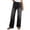 Black, variant on Vivianyo HD Women's Elastic Waist Straight Leg Jeans, High Waist Pull-On Denim Pants with Pockets, Women's Black, Sizes S-2XL