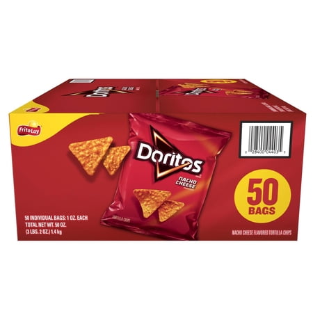 Nacho Cheese Tortilla Chips, 1 oz., 50 pk