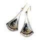 thumbnail image 2 of LADIGASU Pendientes de Cristal de Color Al Por Mayor Abedul Bosque Hojas Pendientes de Separación de Color para Las Mujeres Rebajas Flash Deals 1 Juego de Pendientes, 2 of 7