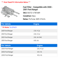 thumbnail image 2 of Fuel Filter - Compatible with 2000 - 2001 Ford Ranger, 2 of 2