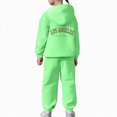 thumbnail image 4 of HCNTES Baby Girl Winter Clothes Girls Activewear Jogger Sets - 2 Piece Letter Print Graphic Pullover Hoodie Sweatshirt Sweatpants Sweatsuit Outfits, 4 of 7