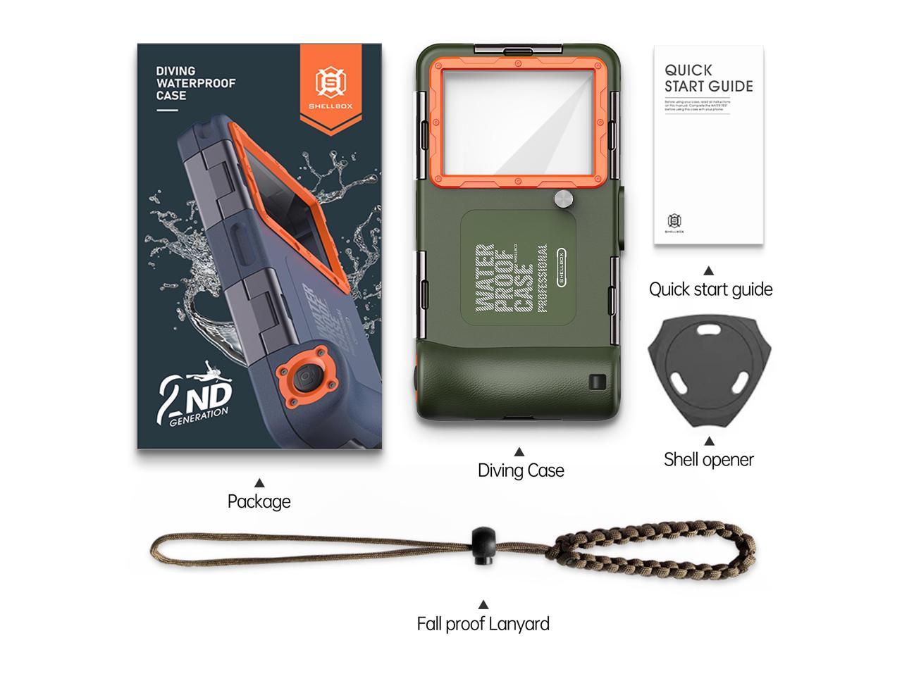 Universal Waterproof Phone Case for Snorkeling & Diving [50ft/15m] Underwater Photography Video Protection Case with Lanyard for iPhone 15/14/ 13/12/ 11/ Pro Max Samsung Galaxy LG Google