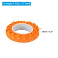 thumbnail image 2 of Unique Bargains 0.6' Wide 2 Yards Self Adhesive Lace Tape Ribbon Stickers Masking Cotton Decorative for Craft, Orange 3 Pcs, 2 of 6