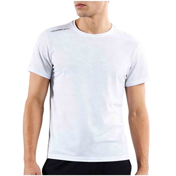 Enridrech Big and Tall Tee for Men Short Sleeve T Shirt Quick Dry Running Hiking Casual Summer Shirt Basic Crew Neck Tops