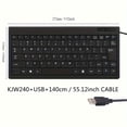 thumbnail image 1 of [10 Inch USB Wired Keyboard] 10 Inch Keyboard Portable Office Thin and Light Notebook Computer Device External USB Wired Keyboard, 1 of 13