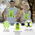 thumbnail image 2 of Running Vest Chest Phone Holder for Women Men, Reflective Vest Safety Gear for Dog Walking Cycling - Adjustable Waist/Shoulder, 2 of 10