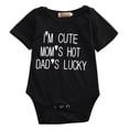 thumbnail image 2 of Franhais Baby Boys Short Sleeve Romper Round Neck Letter Print Bodysuit Summer One-piece Outfit, 2 of 7
