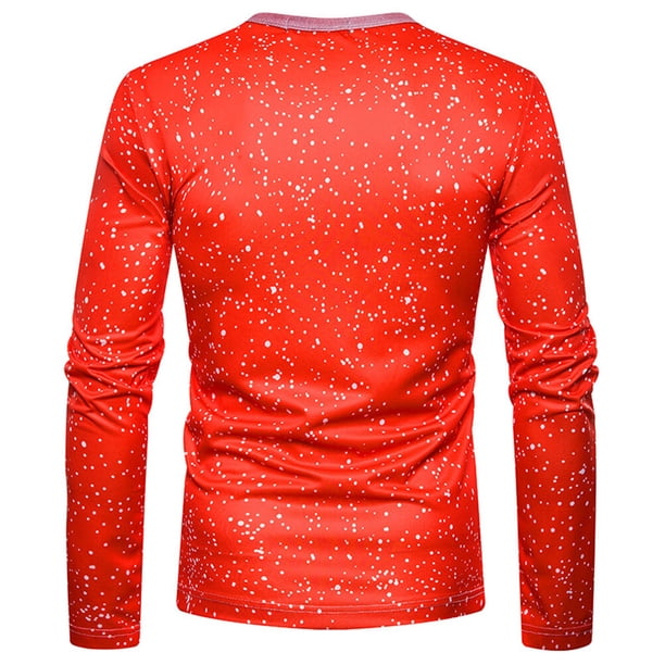 Feo suéter de Navidad camiseta para hombres impresión digital 3D cuello redondo sudaderas para fiesta de Navidad