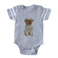 thumbnail image 1 of CafePress - FIN Lhasa Apso - Cute Infant Baby Football Bodysuit, 1 of 1