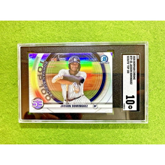 Jasson Dominguez SGC 10 BOWMAN CHROME PRIZM ROOKIE CARD SP RC 2020 MAKE AN OFFER