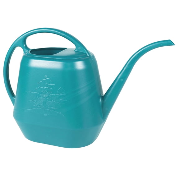 Bloem Aqua Rite 1.1 Gallon (144 Fl Oz) Bermuda Teal Resin Watering Can for Indoor and Outdoor Use