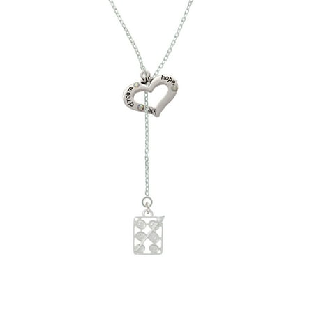 Make A Wish Necklace - 3-D Eye shadow Makeup Palette - Dream Hope Wish Heart Lariat Necklace