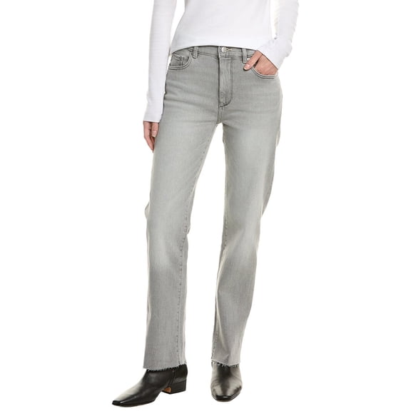 DL1961 womens Patti Smoked Cuff Straight Jean, 23, Gray