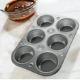 thumbnail image 3 of DecorRack 6 Cup Nonstick Muffin Pan, Heavy Duty Metal Cupcake Baking Pan, 2 pack, 3 of 6