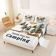 thumbnail image 2 of Erosebridal Retro Camper RV Print Bed Sheets,Happy Camping Theme King Sheets For Camping Lover 4 Pieces, 2 of 6