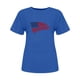 thumbnail image 4 of Camisetas de Manga Corta para las Mujeres Día de la Independencia Impresión Básica Camiseta de Verano, Cuello Redondo Casual Camiseta Blusa, 4 of 4