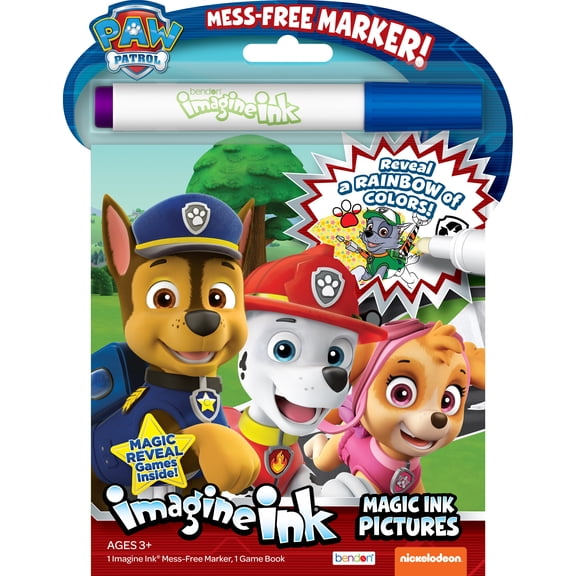 PAW Patrol 16-Page Imagine Ink Coloring Book with Mess Free Marker